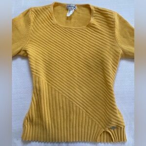 Collection B Mustard Yellow Women's Sweater